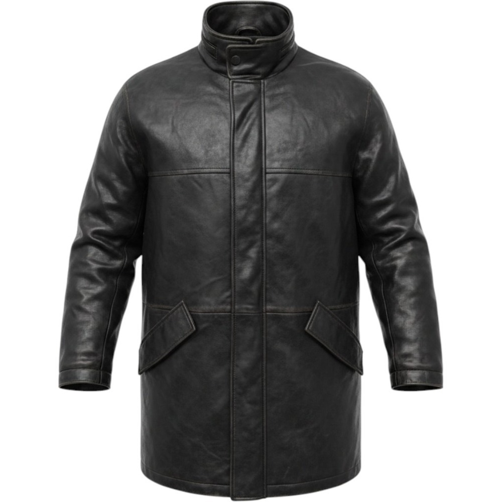 Rainforest RFT Mens Black‎ 100% Genuine Lambskin Leather Quilted Jacket Medium